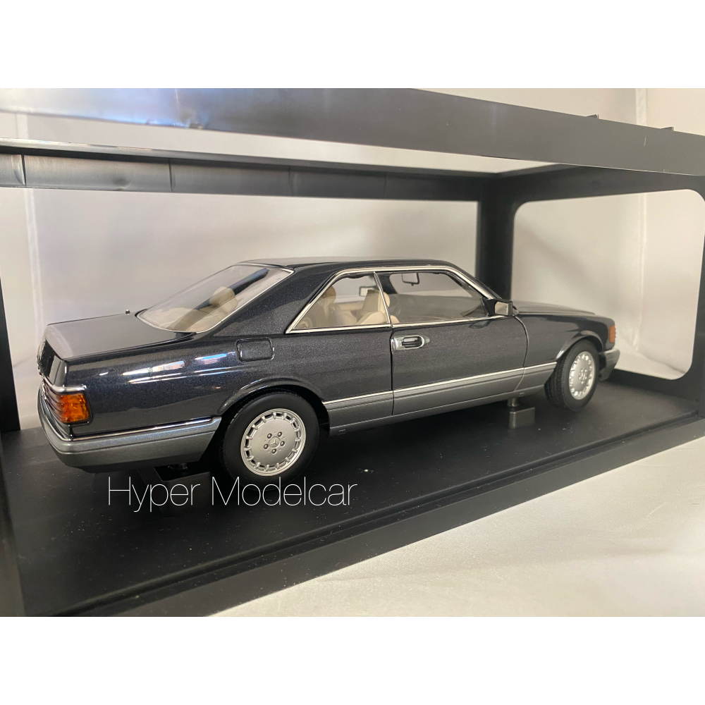 AUTOART 1/18 MERCEDES-BENZ 500 SEC (C126) 1986 BLACK/ANTHRACITE ART.76211