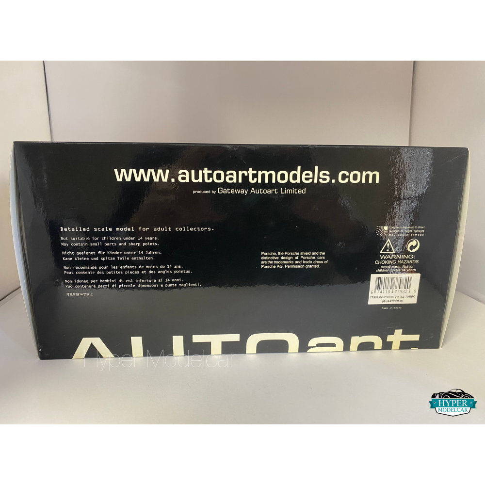 AUTOART 1/18 PORSCHE 911 (930) TURBO 3.3 1986 RED ART.77982