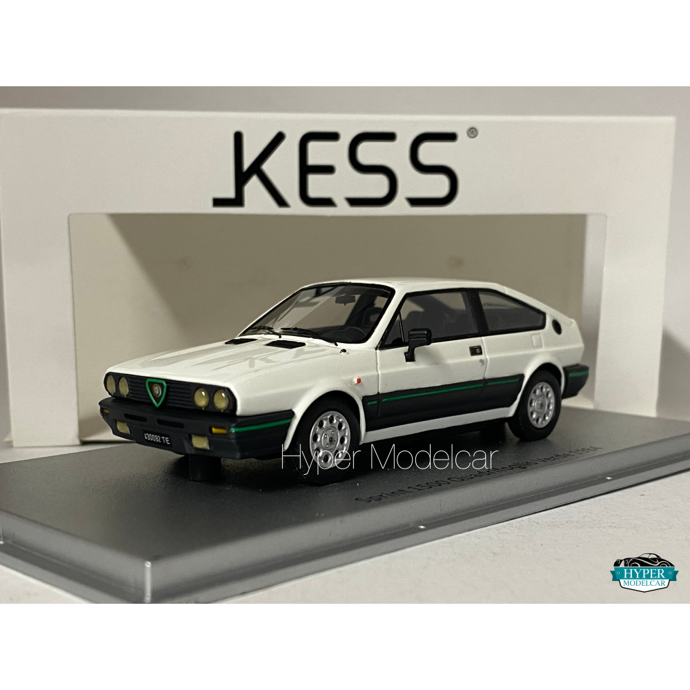 KESS MODEL 1/43 ALFA ROMEO SPRINT 1500 QUADRIFOGLIO VERDE 1984 WHITE KE43000092