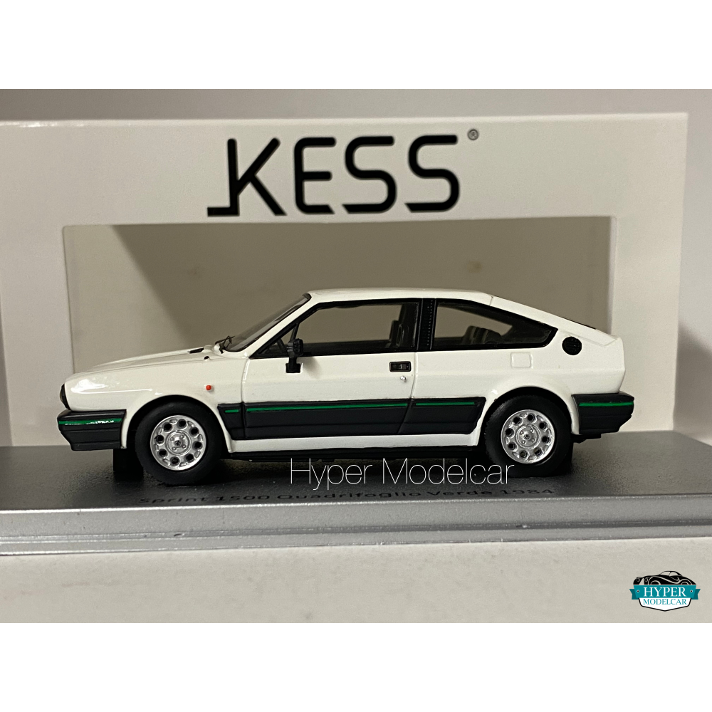 KESS MODEL 1/43 ALFA ROMEO SPRINT 1500 QUADRIFOGLIO VERDE 1984 WHITE KE43000092