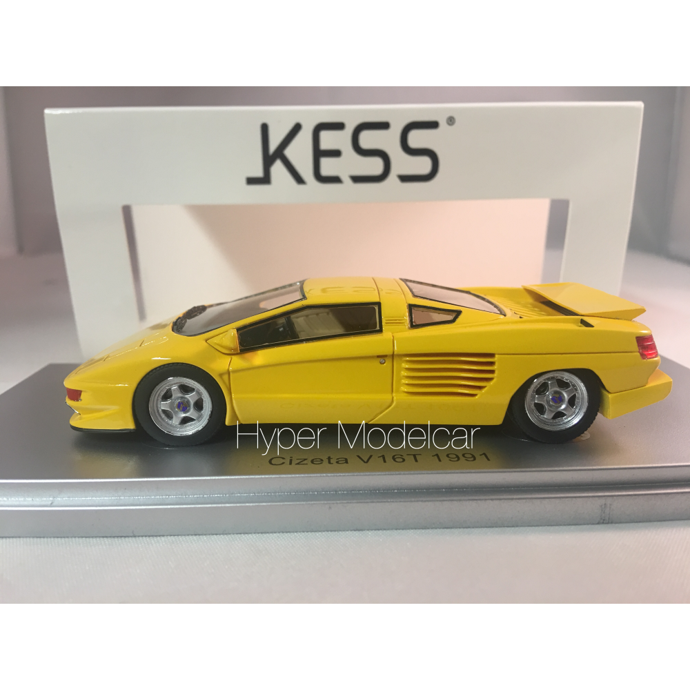 KESS MODEL 1/43 Cizeta V16T 6,4 16cil 64v 1991 Yellow Art. KE43048002