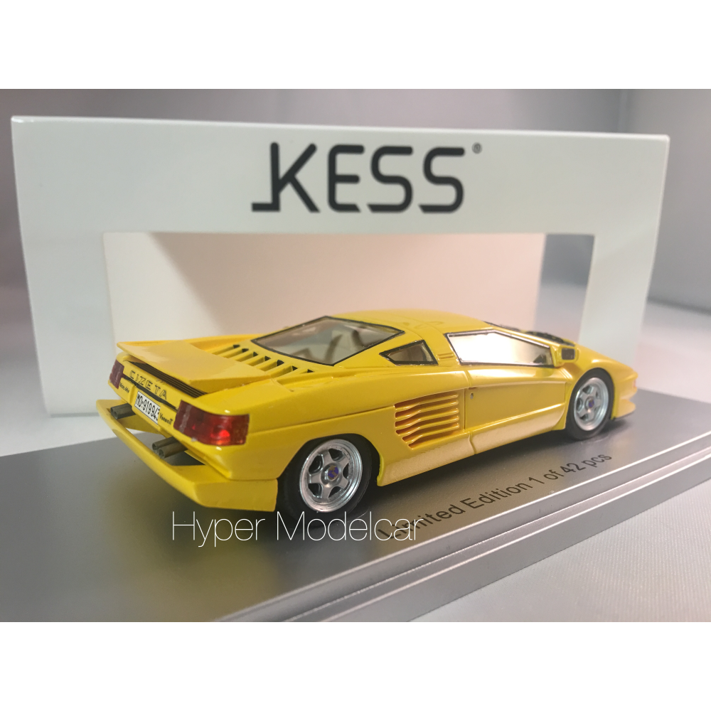 KESS MODEL 1/43 Cizeta V16T 6,4 16cil 64v 1991 Yellow Art. KE43048002