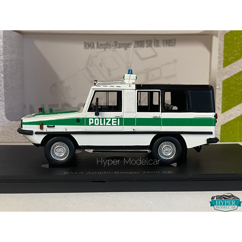 AUTOCULT 1/43 RMA AMPHI-RANGER 2800 SR POLIZEI 1985 ART.ATC12021-1