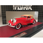 MATRIX SCALE MODELS 1/43 Mercedes 500K 3 POSITION DHC CORSICA Closed 1938 RED MX41302-152