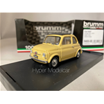 BRUMM 1/43 FIAT 500F TETTO CHIUSO CLOSED 1965 YELLOW ART. R455-05-UPD