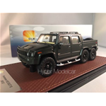 GLM 1/43 Hummer H2 SUT6 6x6 2012 Matt Black GLM171001