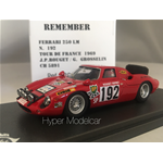 MG REMEMBER 1/43 FERRARI 250LM CH5891 #192 TOUR DE FRANCE 1969 REM43020